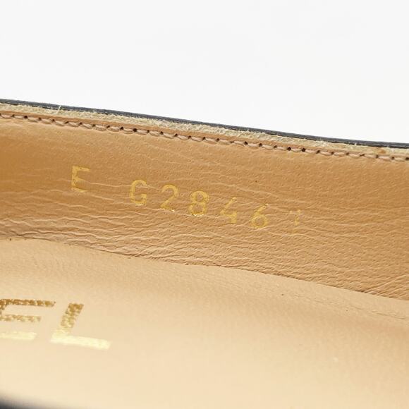 Chanel Black Lambskin CC Cap Toe Quilted Platform Pumps size EU 38.5 - Picture 12 of 12